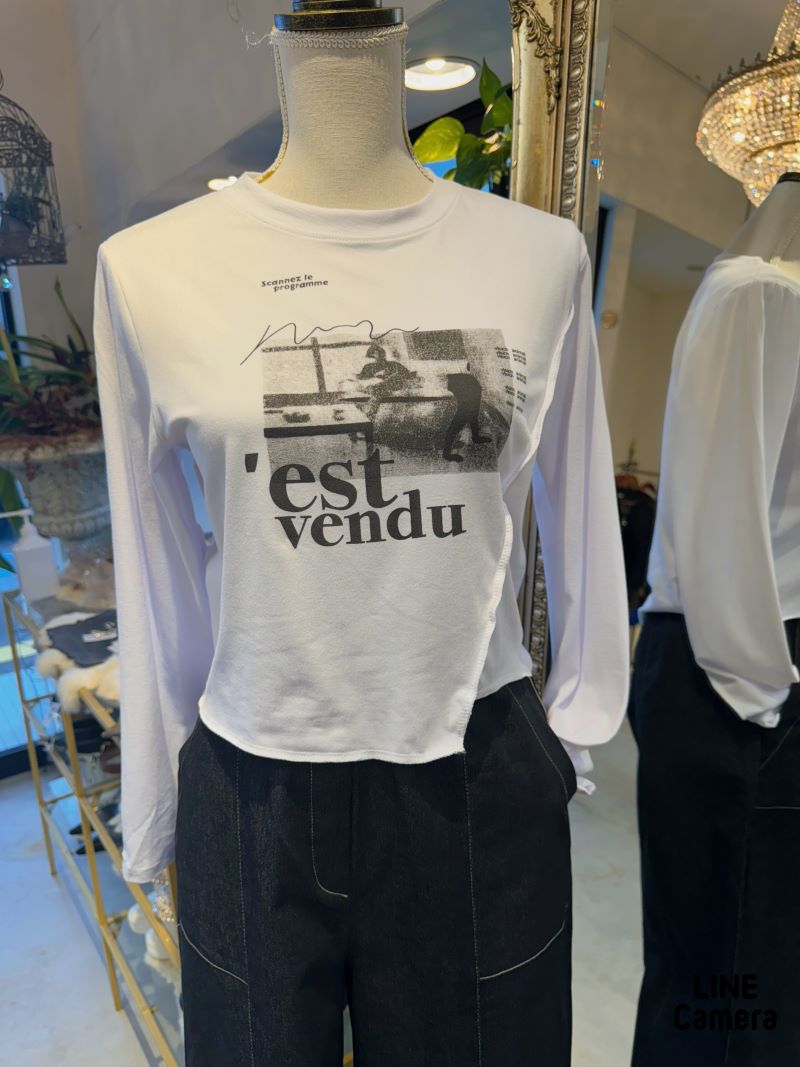 SwitchingPrintLongSleeveTシャツ