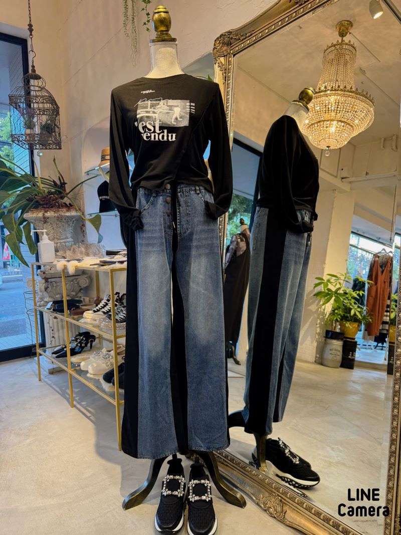 SwitchingPrintLongSleeveTシャツ