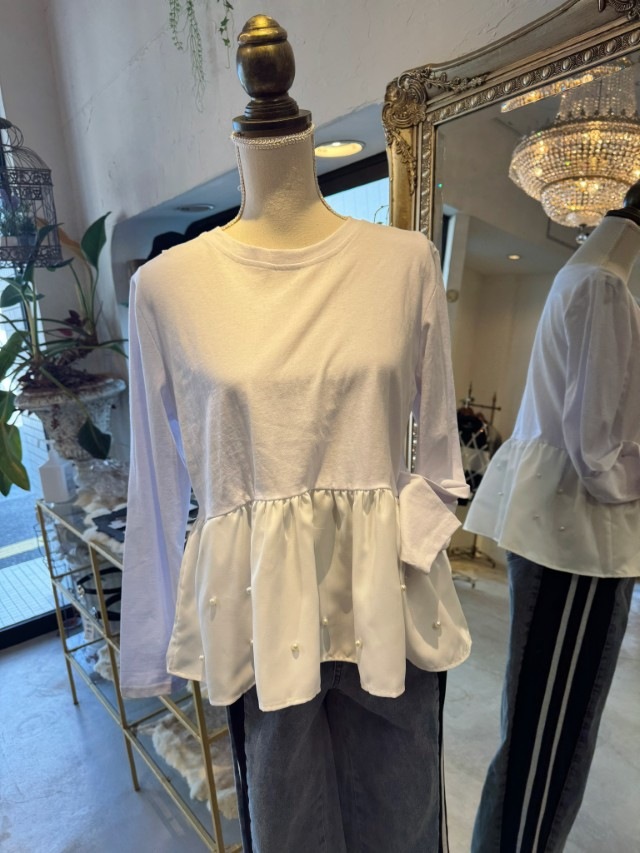 HemPearlデザインLongSleeveT