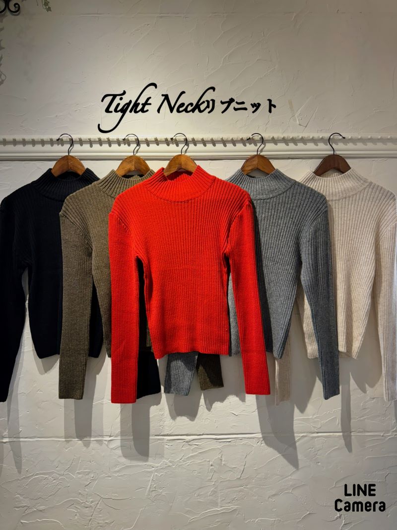 TightNeckリブニット