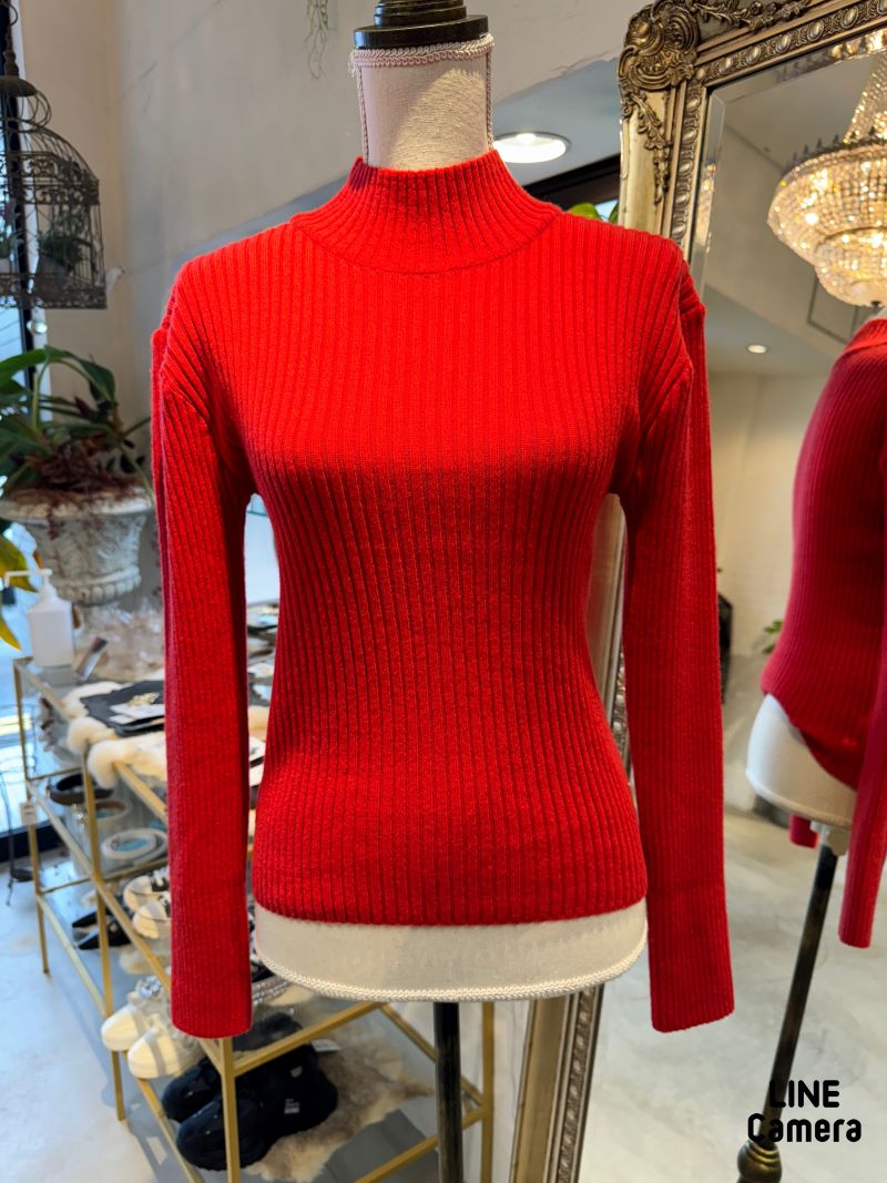 TightNeckリブニット