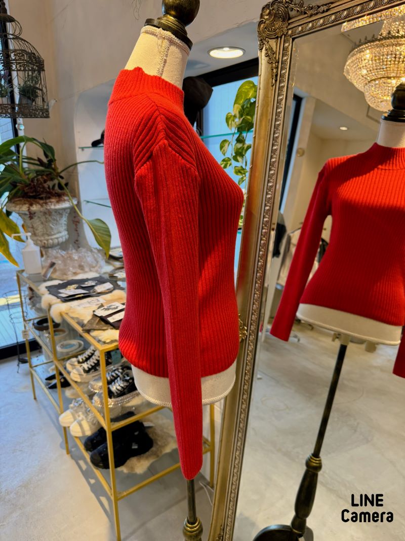 TightNeckリブニット