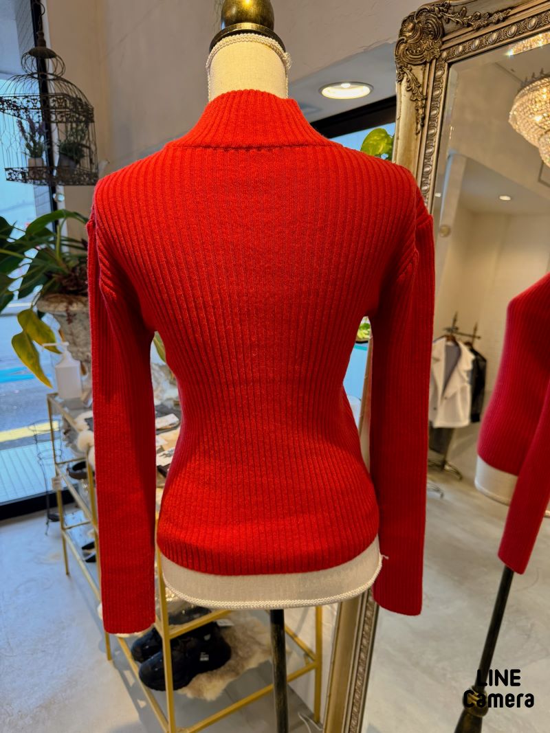 TightNeckリブニット