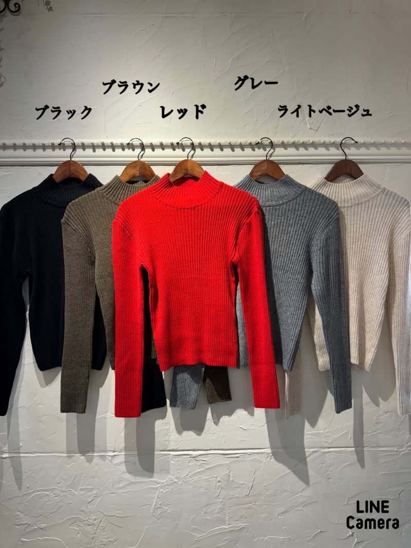 TightNeckリブニット