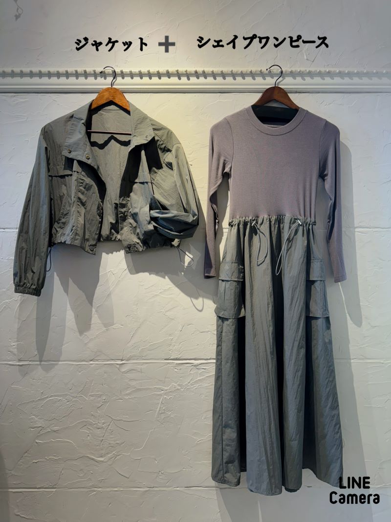 Shapeワンピース＋ジャケット２点Set