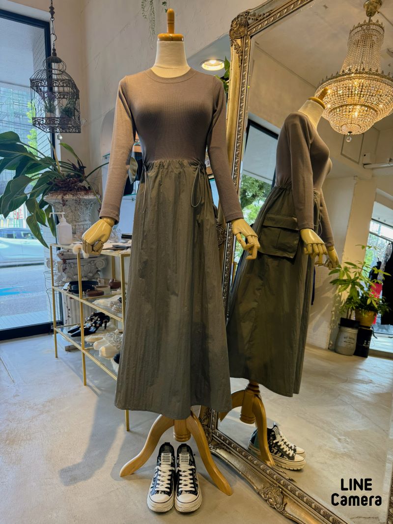 Shapeワンピース＋ジャケット２点Set