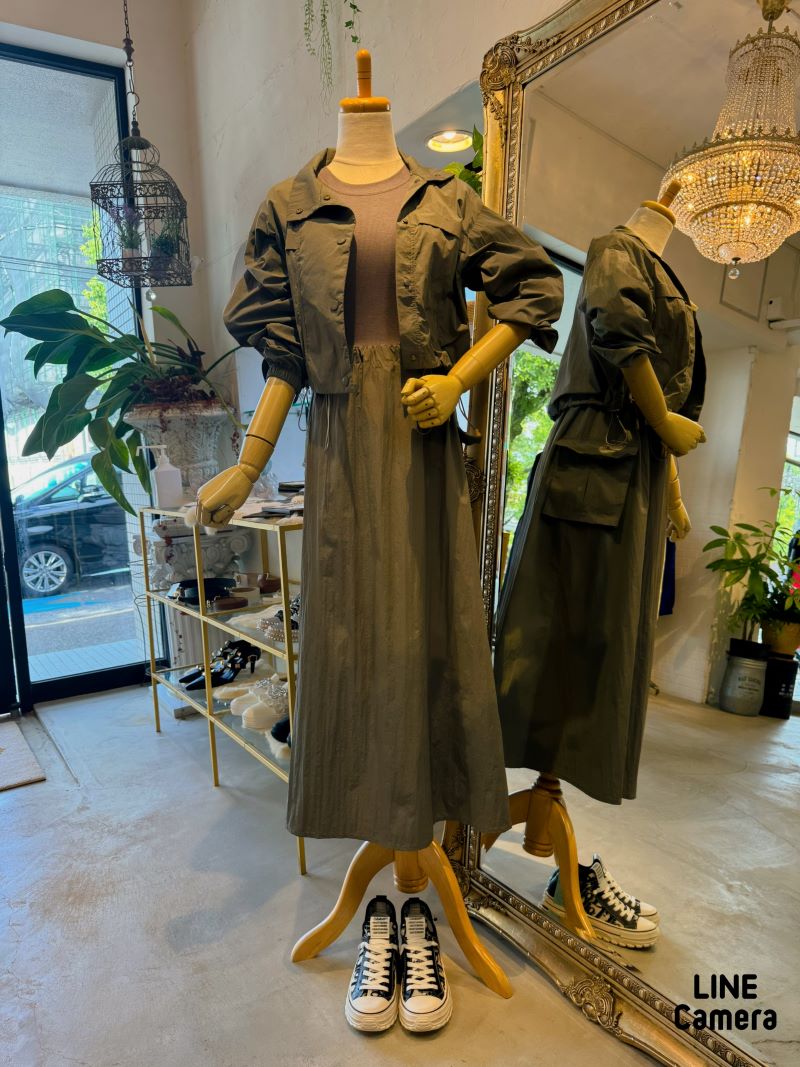 Shapeワンピース＋ジャケット２点Set