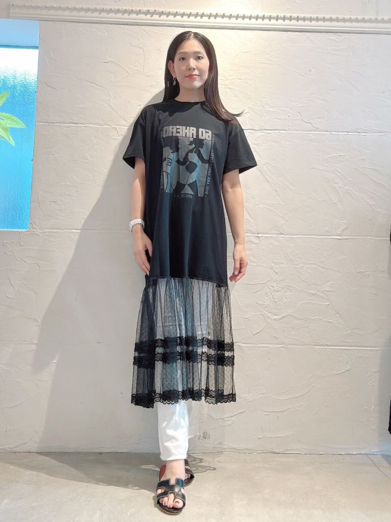 HemレースチュールLongT