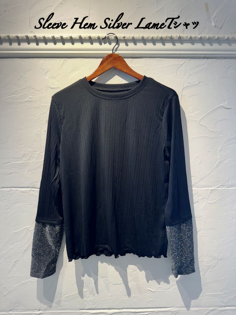 SleeveHemSilverLameTシャツ
