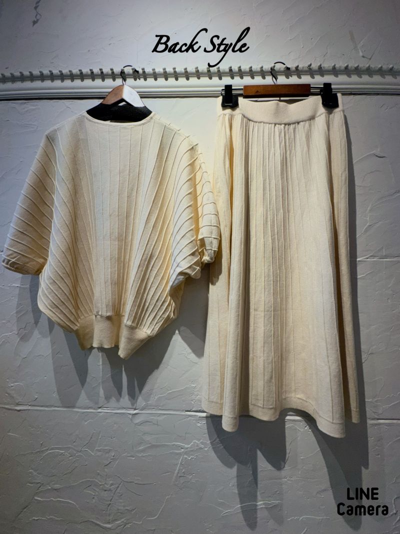 ドルマンSleeveニットスカートSetup