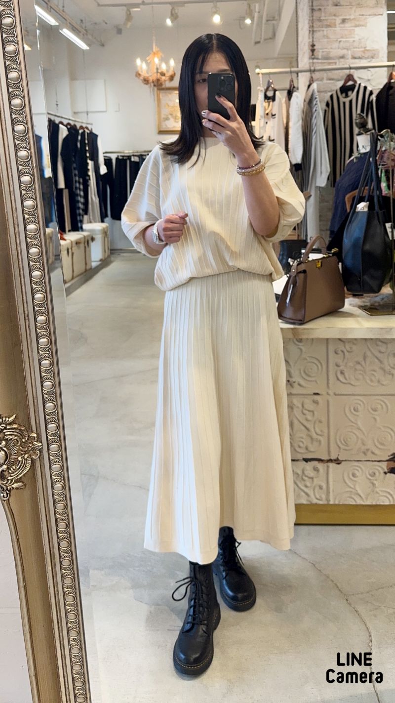 ドルマンSleeveニットスカートSetup