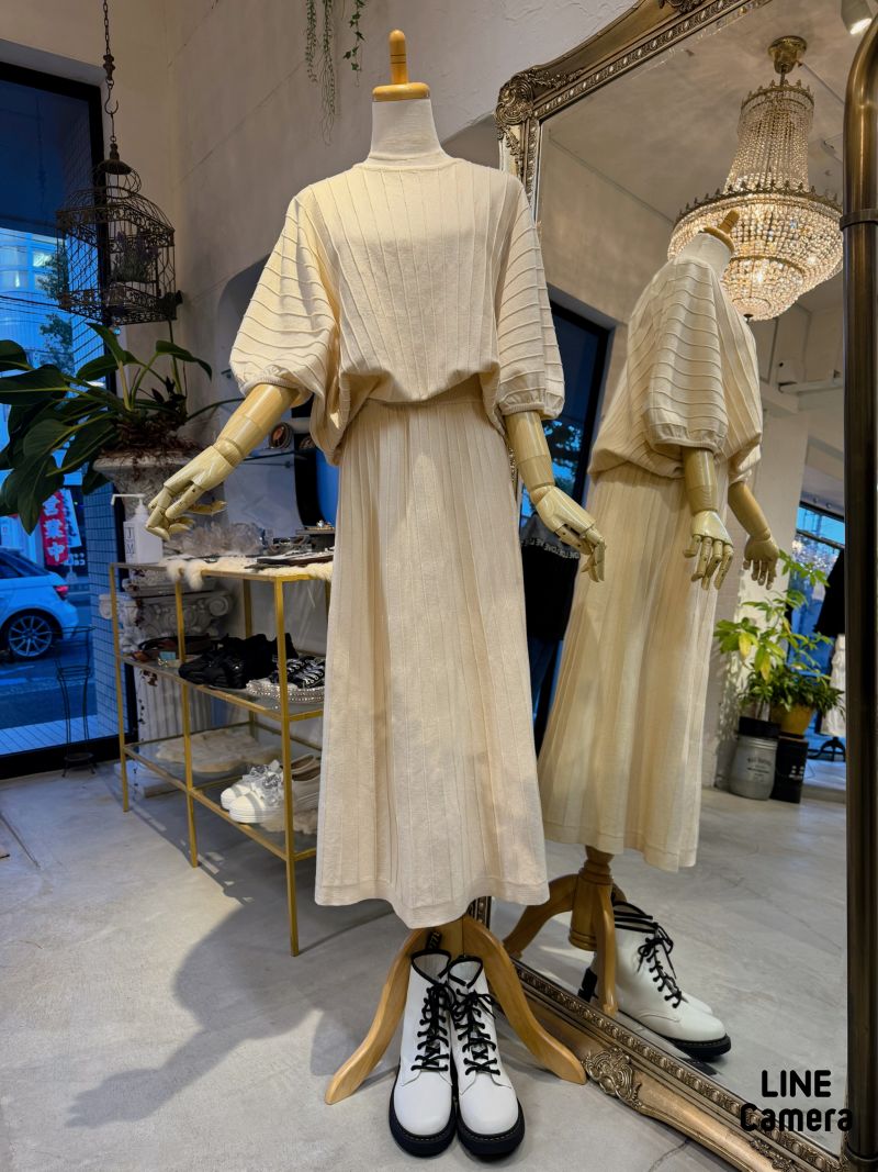 ドルマンSleeveニットスカートSetup