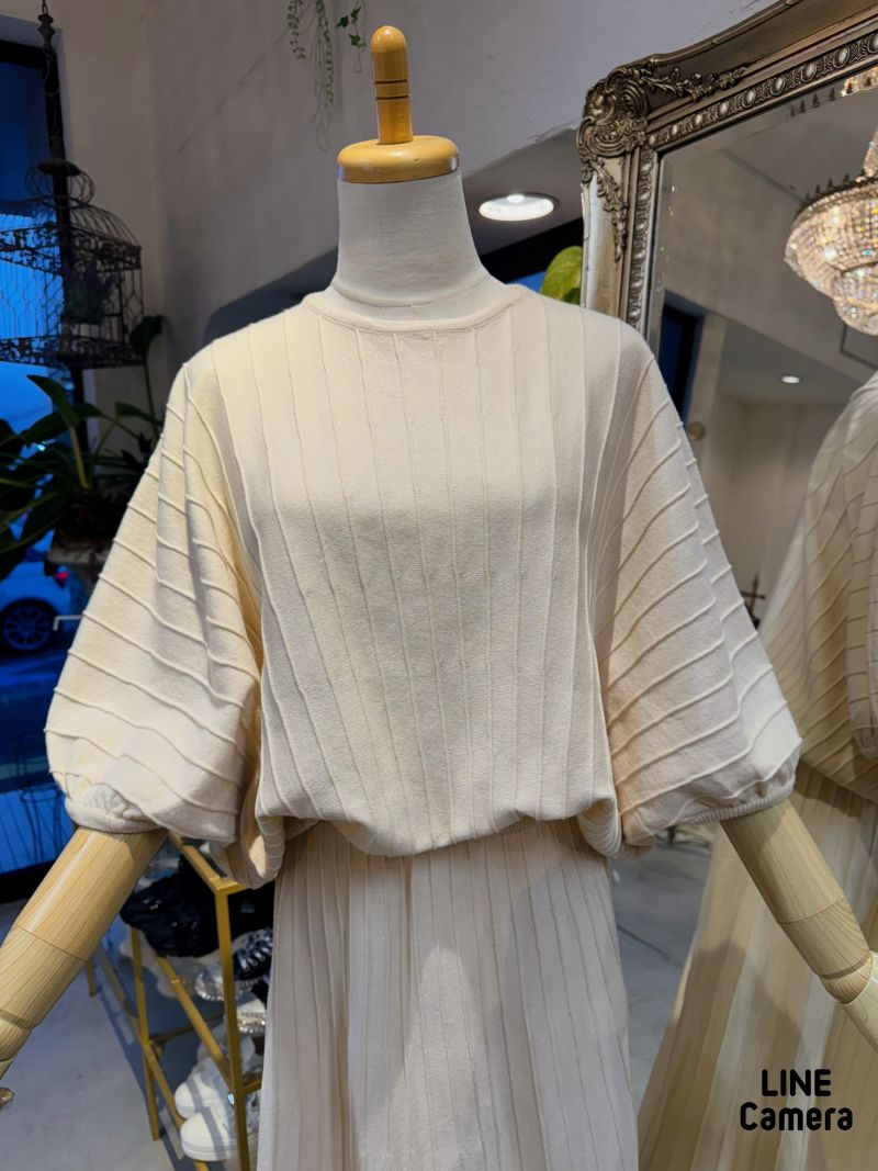 ドルマンSleeveニットスカートSetup