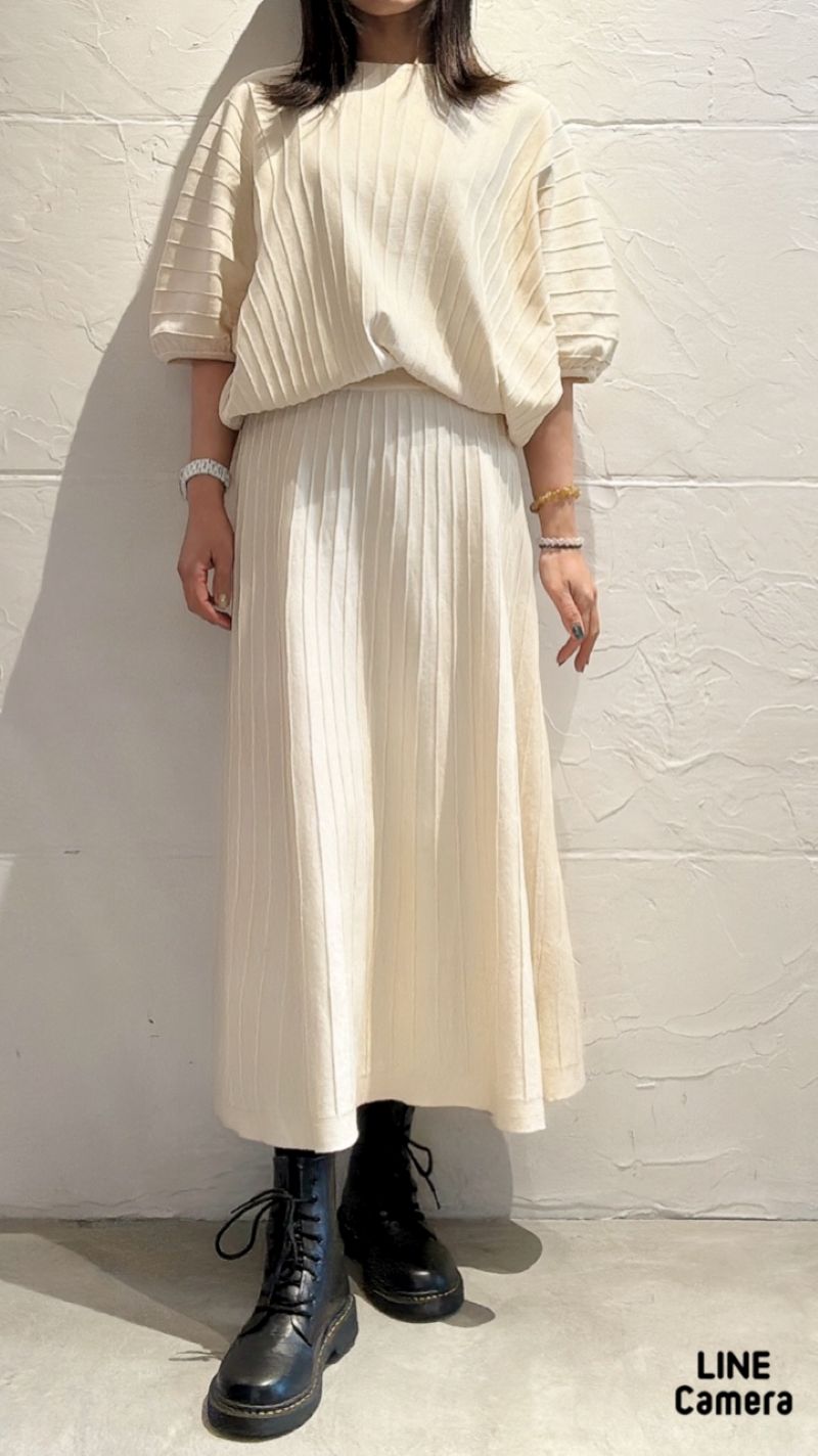ドルマンSleeveニットスカートSetup