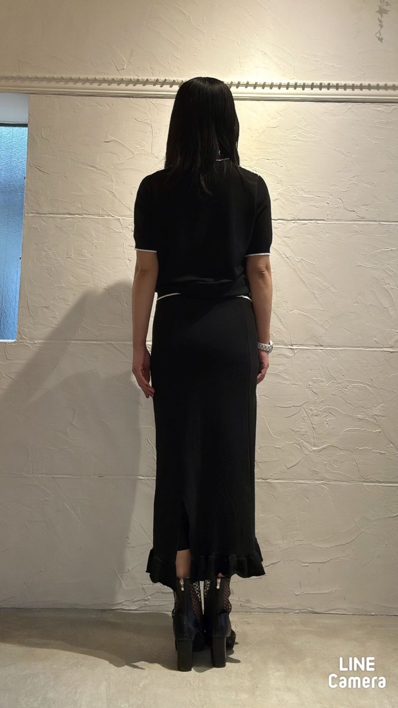 Scarfドッキングサマーニットソー