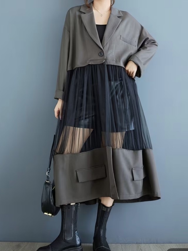 TulleMixLongJacket