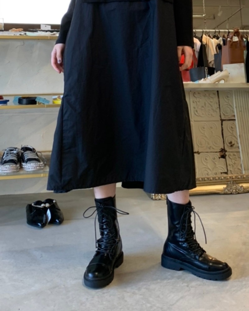 レースアップ カーゴブーツ