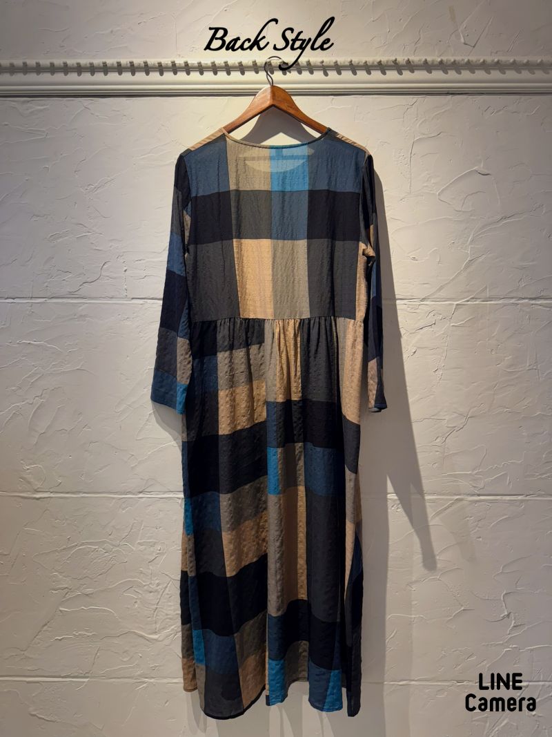 ColorMixチェックワンピース