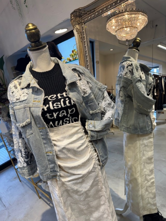 LaceデニムJacket