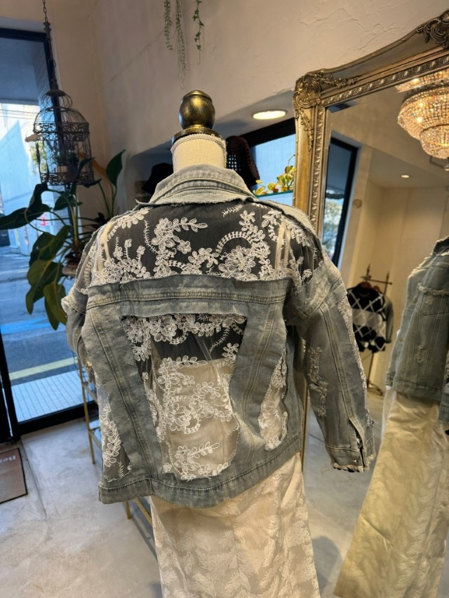 LaceデニムJacket