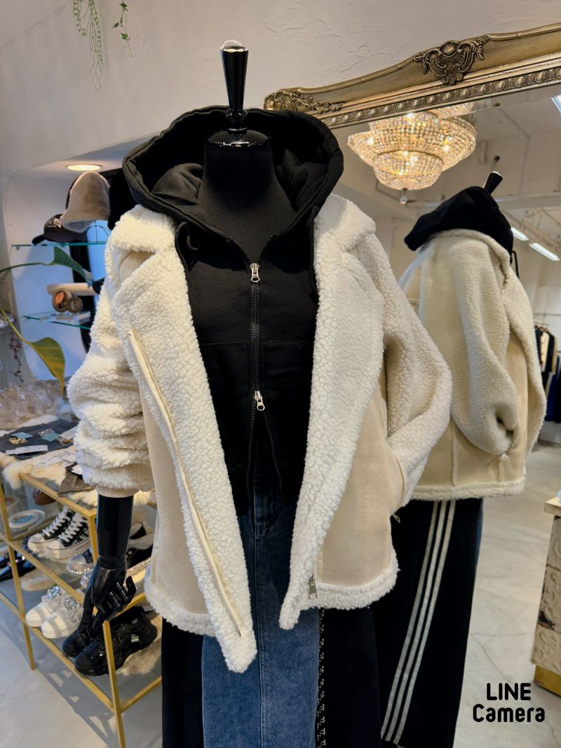 FakeムートンボアJacket