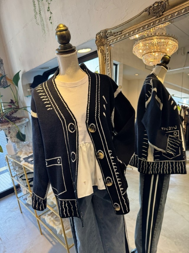 TrickArtPaintingカーディガン