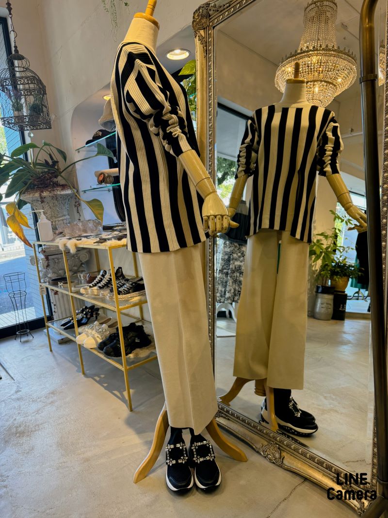 VerticalLineニットパンツSetup