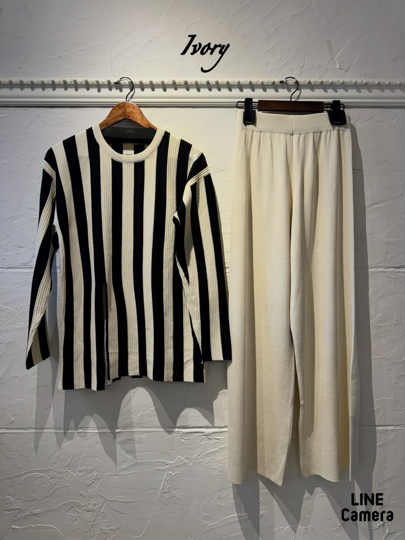 VerticalLineニットパンツSetup