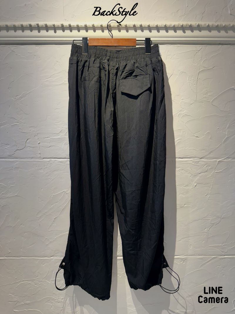 DenimMixHemシェイプパンツ