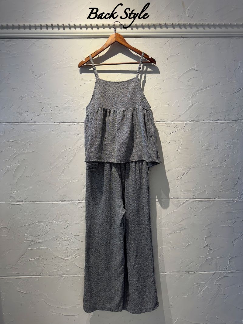 ツイードMixCamisoleTops＋パンツSetup