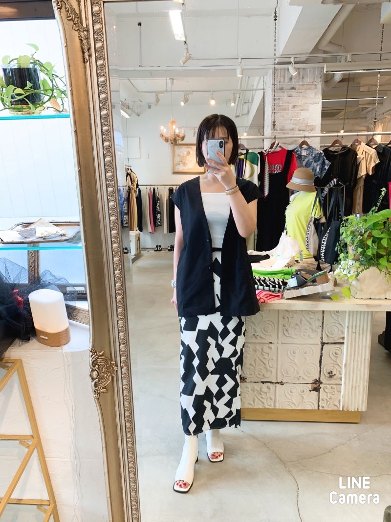 Bycolor　Geometricタイトスカート