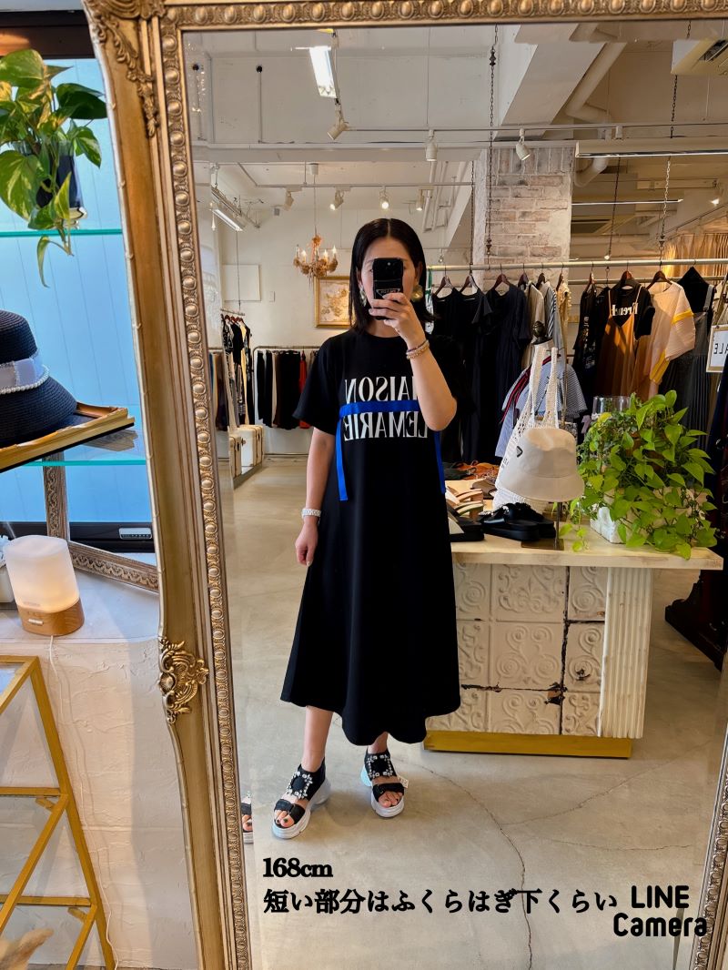 Colorリボン＆LogoTシャツワンピース