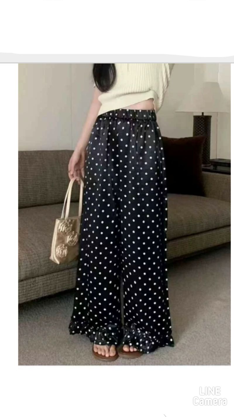 HemフリルDotイージーパンツ