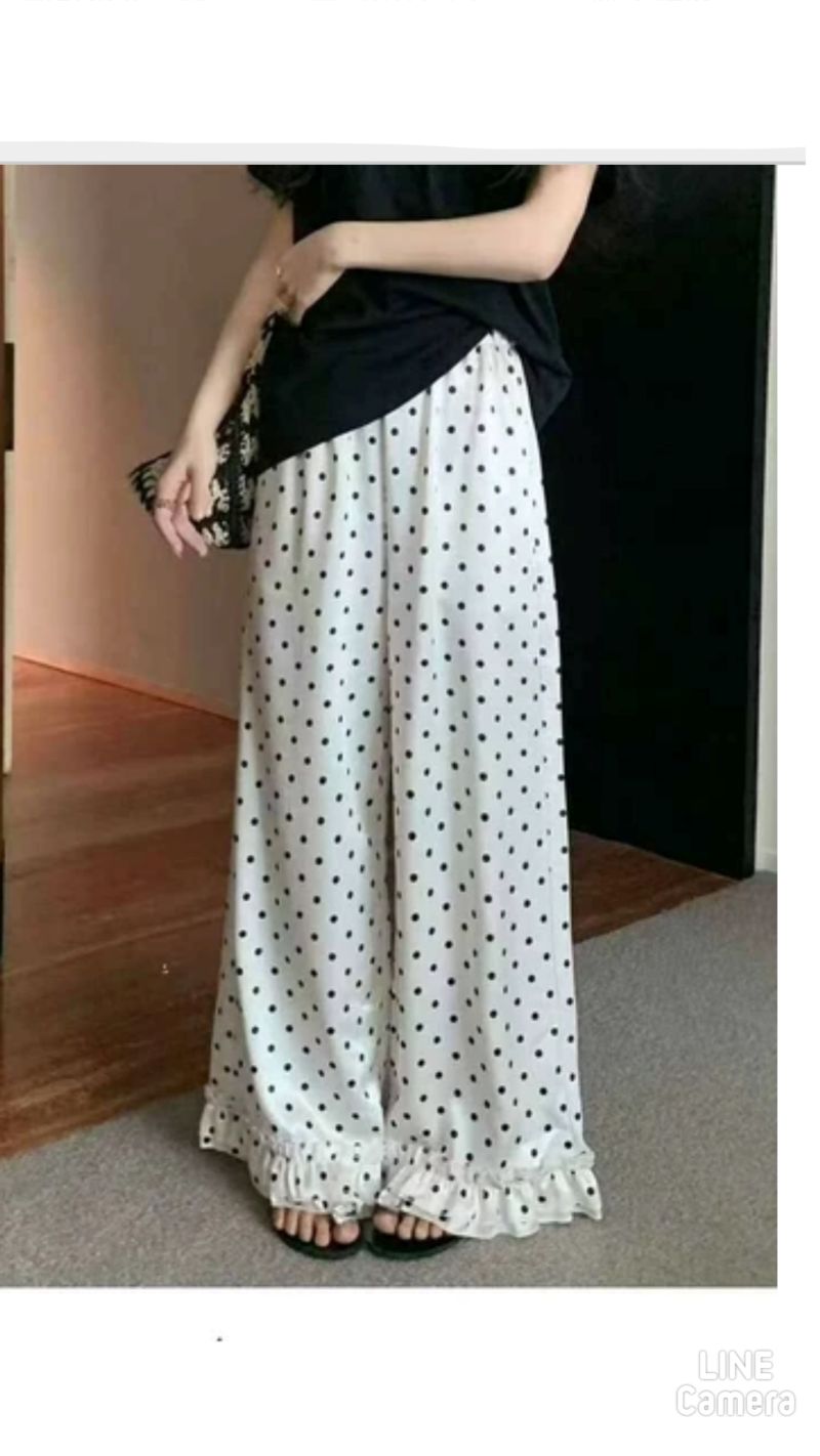 HemフリルDotイージーパンツ