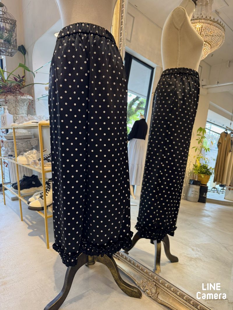 HemフリルDotイージーパンツ