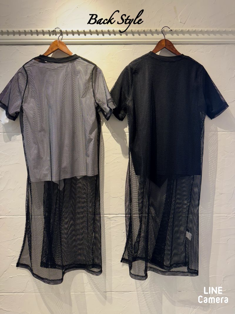 AsymmetryLengthT＋変形Meshカットソー