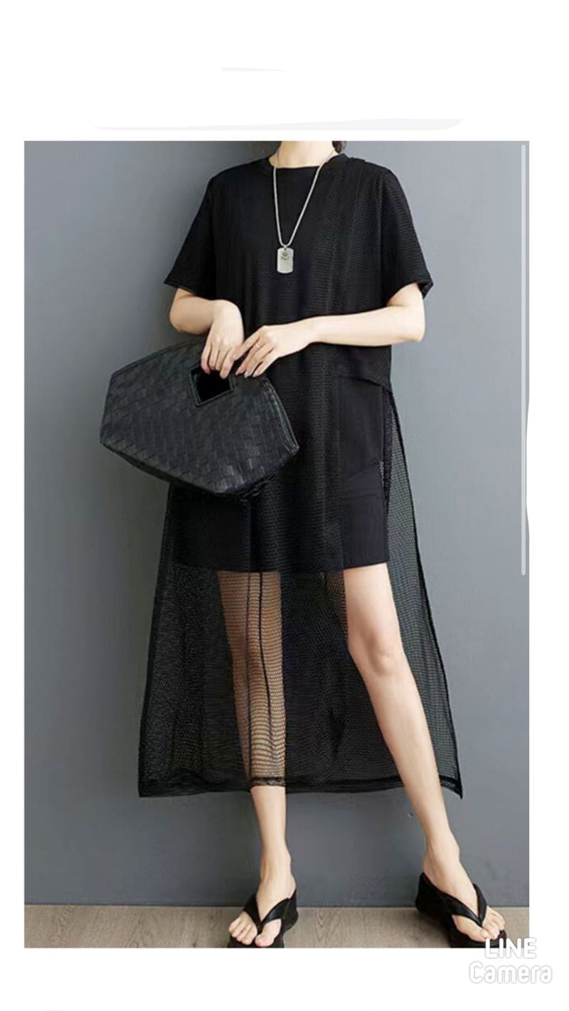 AsymmetryLengthT＋変形Meshカットソー