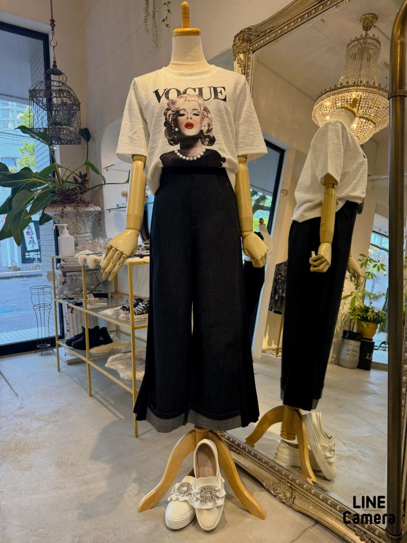 PrintLogoツイードLikeT