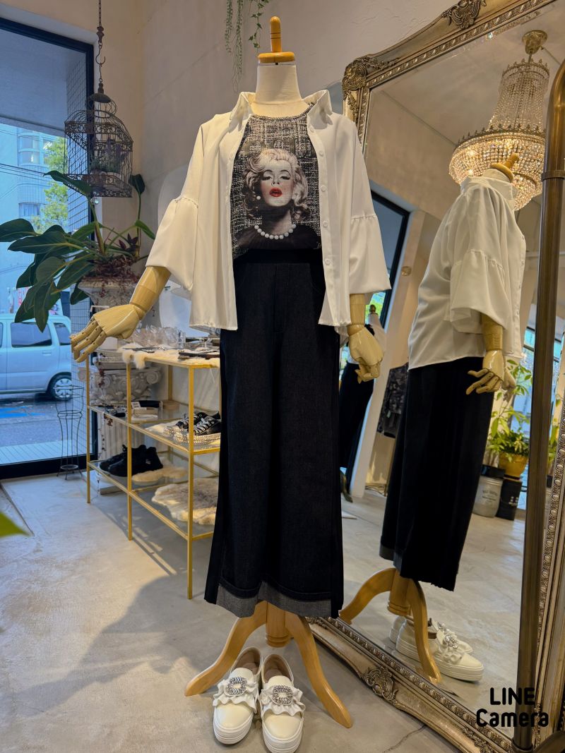 PrintLogoツイードLikeT