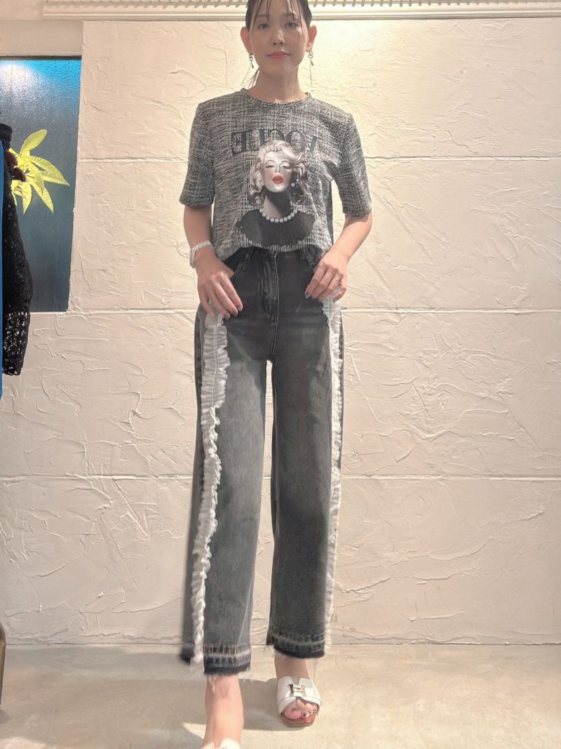 PrintLogoツイードLikeT