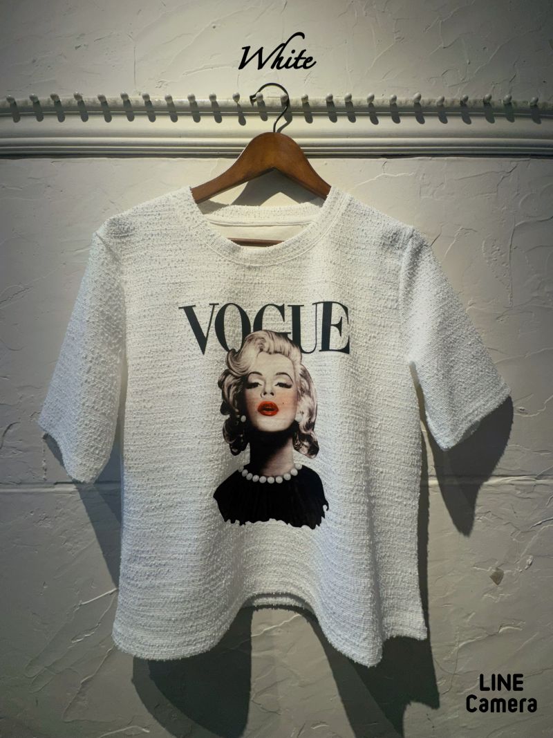 PrintLogoツイードLikeT