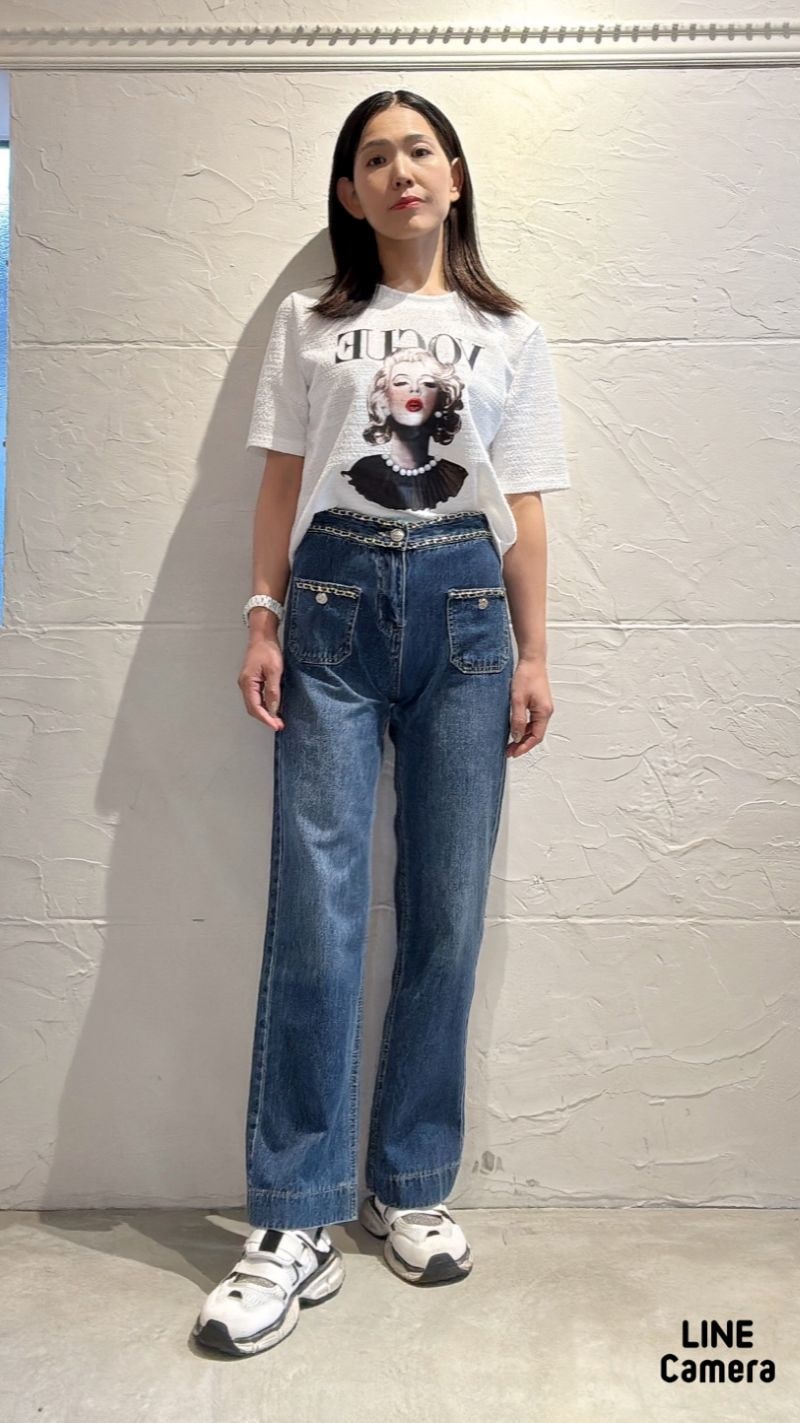 PrintLogoツイードLikeT