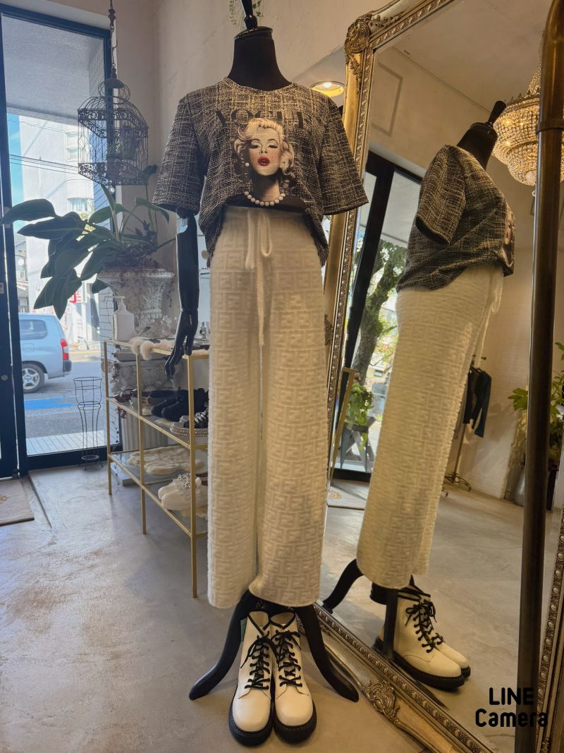 PrintLogoツイードLikeT