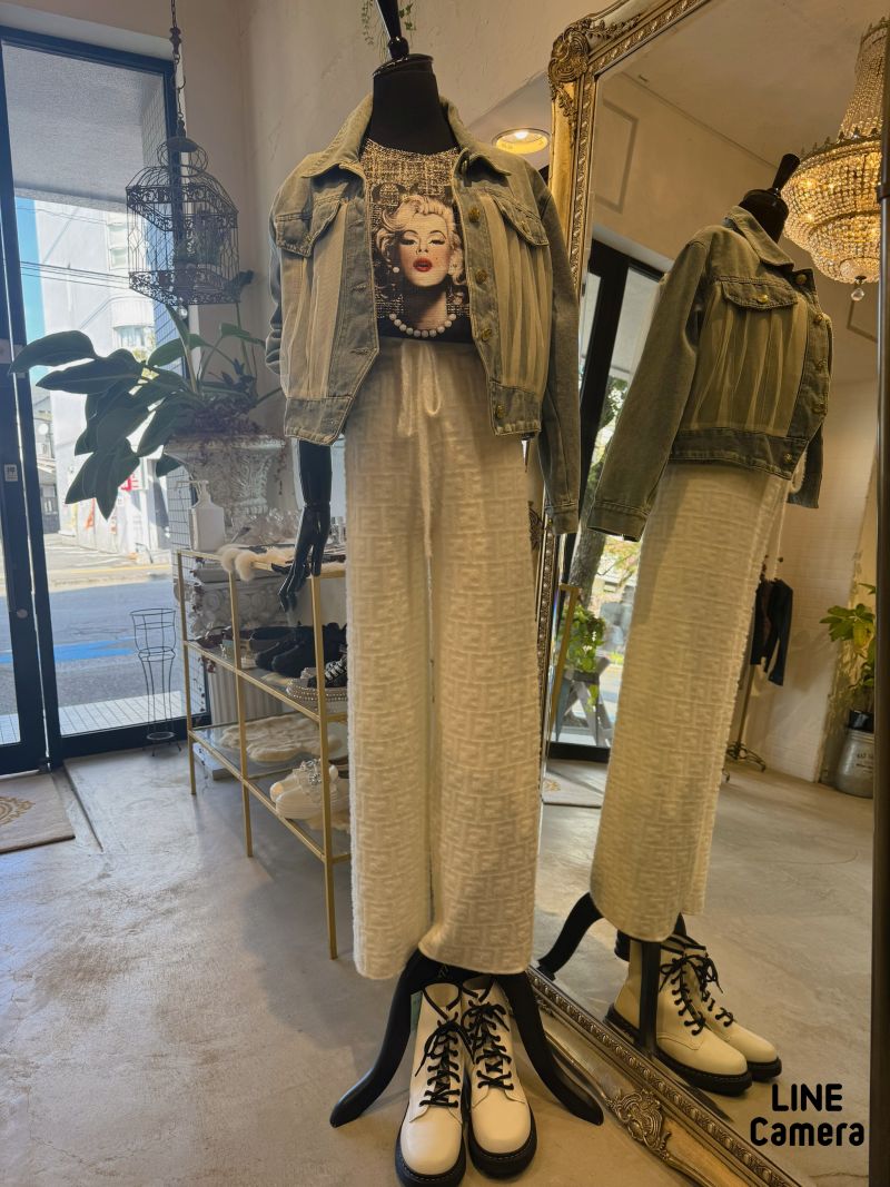 PrintLogoツイードLikeT