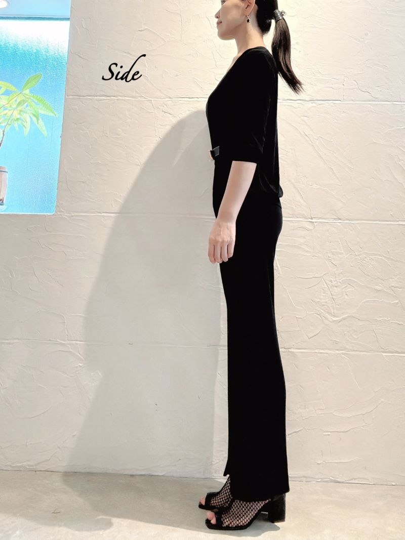 Nosleeveニット＋カーディガン＋パンツ3点Set