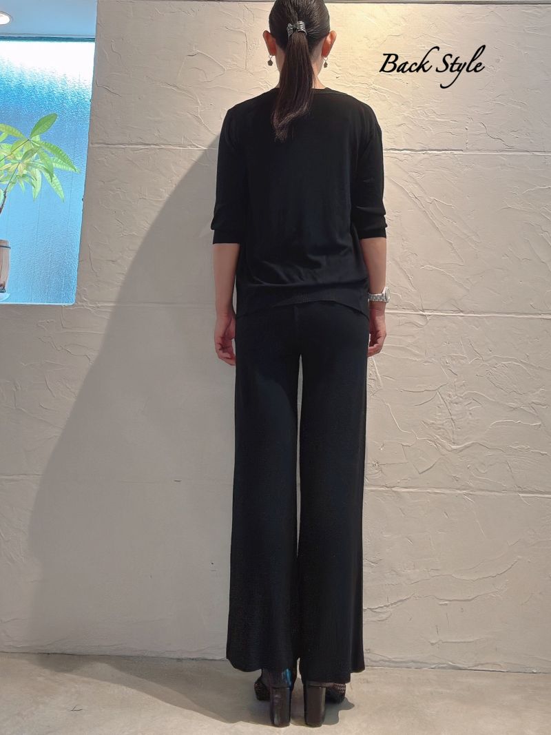 Nosleeveニット＋カーディガン＋パンツ3点Set