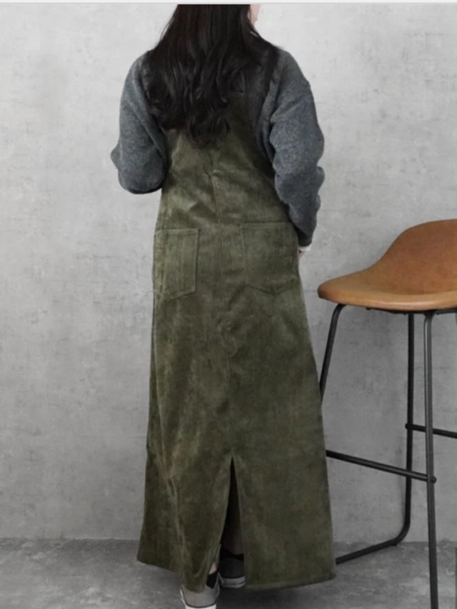 Corduroyサロペットスカート
