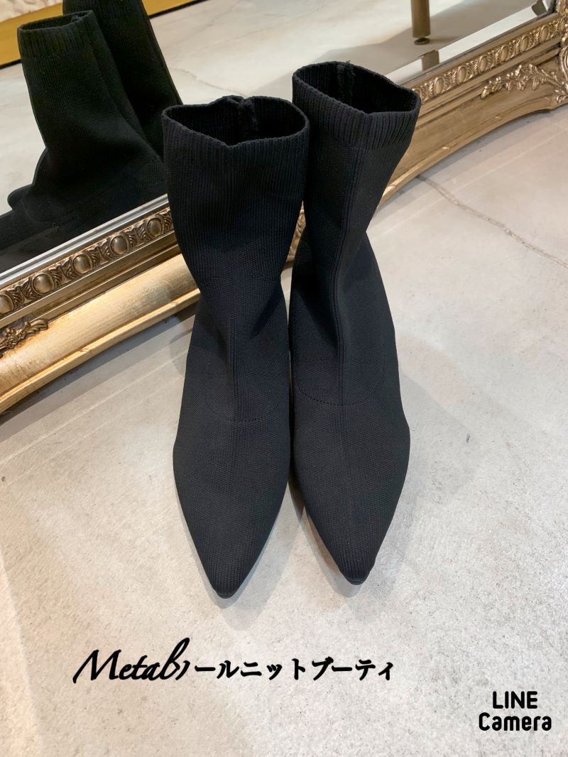 Meyalヒールニットブーティ