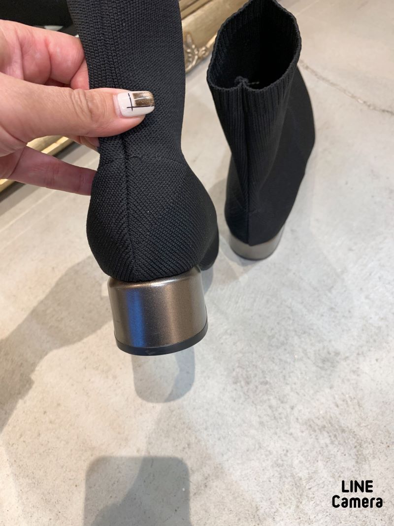 Meyalヒールニットブーティ