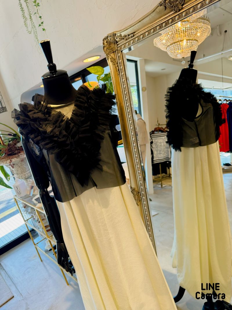 Tulleフリルシアーカットソー